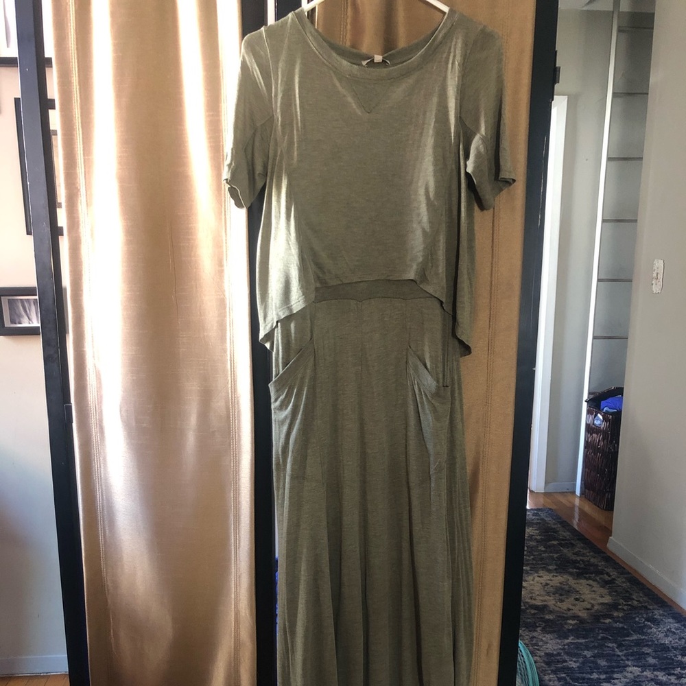 Anthropologie Green Dress